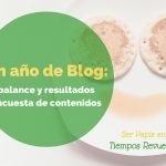 Un año de blog: balance y resultados encuesta de contenidos